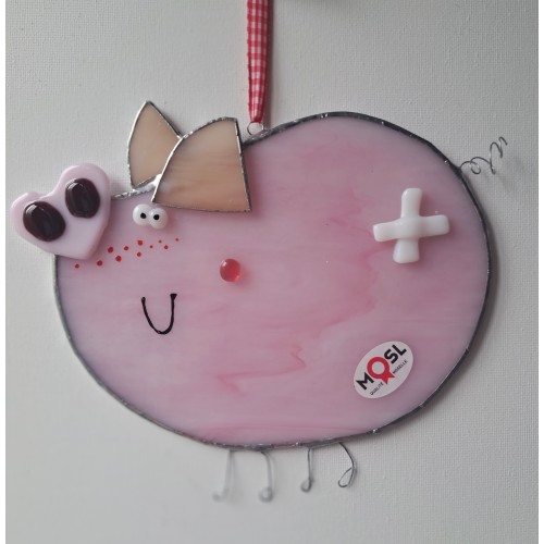 Vitrail cochon . Vitrail cochon .