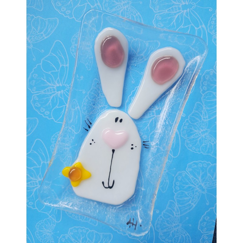 Vide poche lapin blanc.