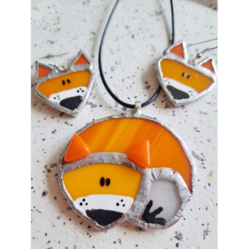 Pendentif Renato en vitrail. Pendentif Renato en vitrail.