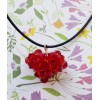 Collier cœur facettes