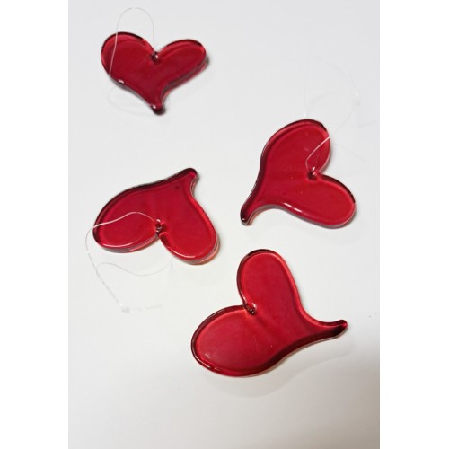 Petit coeur de verre.