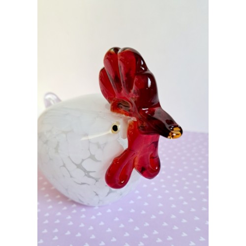 Poulette blanche presse papier