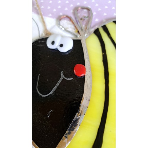 Détail vitrail bourdon