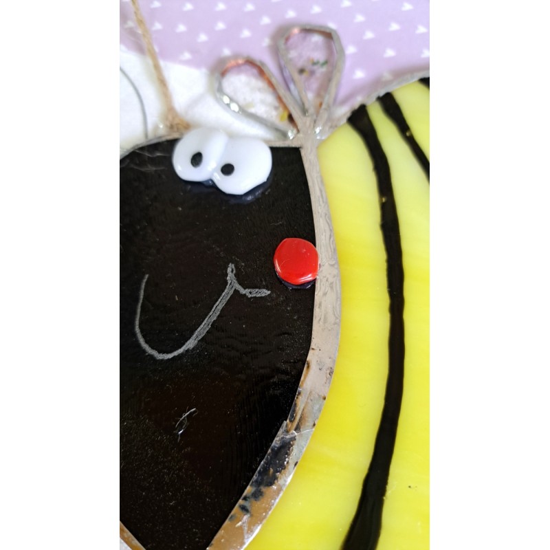 Détail vitrail bourdon