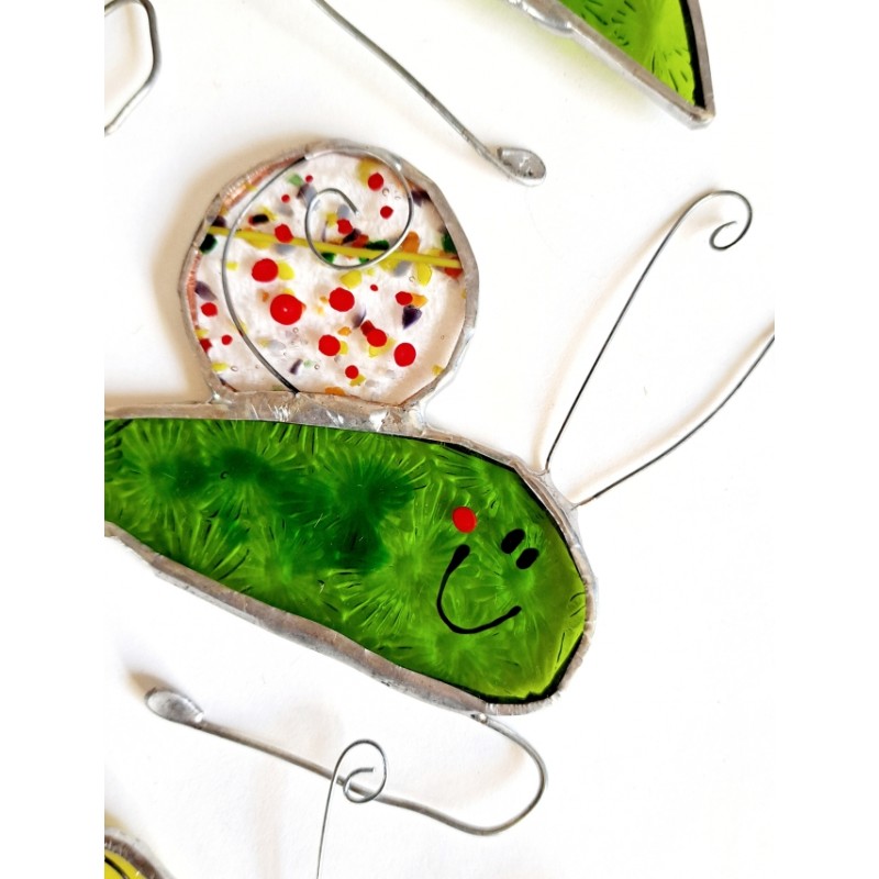 Détail vitrail escargot