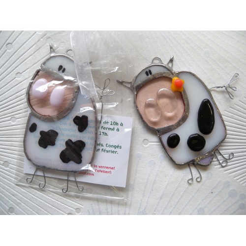 Mini vache vitrail. Mini vache vitrail.