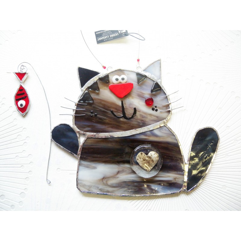 Vitrail à suspendre "Eddy".