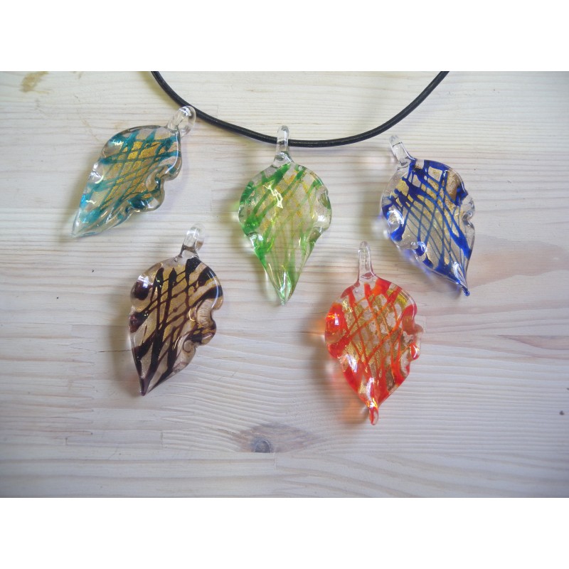 Collier Feuille dorée