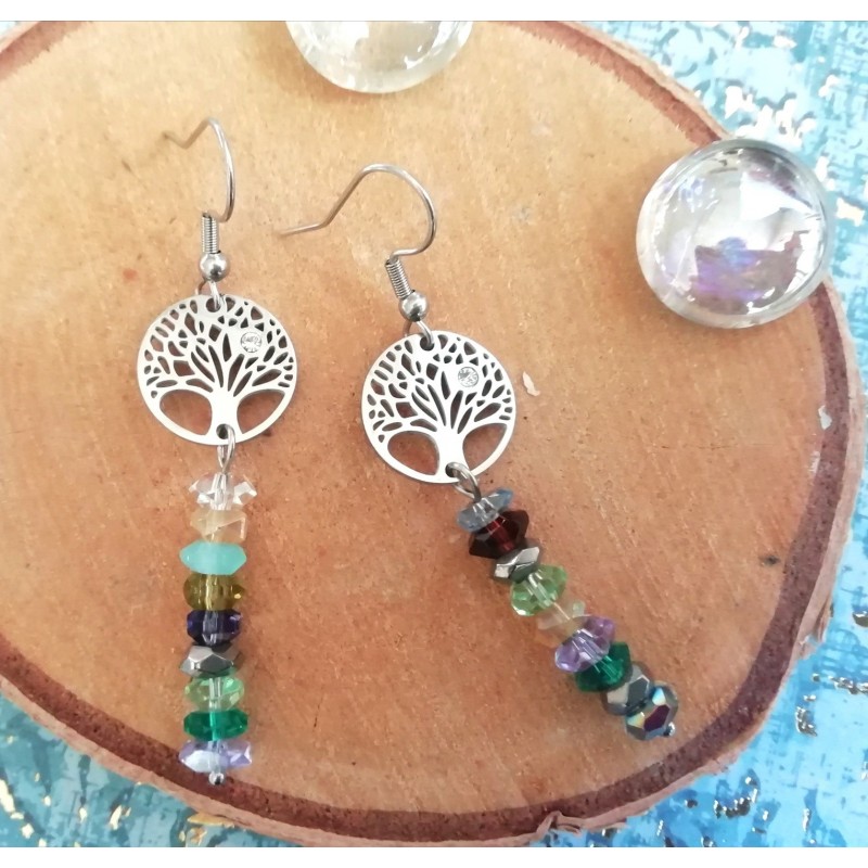 Boucles d'oreilles Arbre de Vie